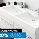 Promocja Aquaform na 20-lecie firmy: 20% rabatu na meble łazienkowe