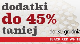 Stylowe dodatki Black Red White do 45% taniej