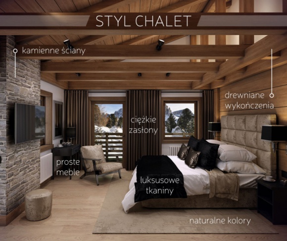 Styl chalet – górska chatka w wersji de luxe