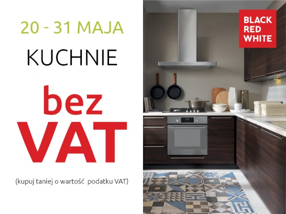 Stylowe kuchnie Black Red White bez VAT