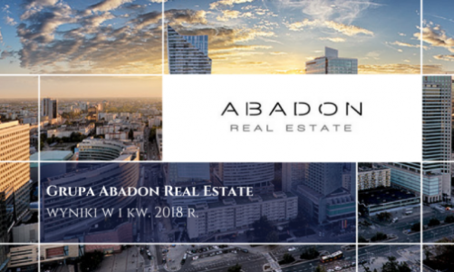 Grupa Abadon Real Estate z blisko 4 mln zł zysku netto za 1Q 2018 r.