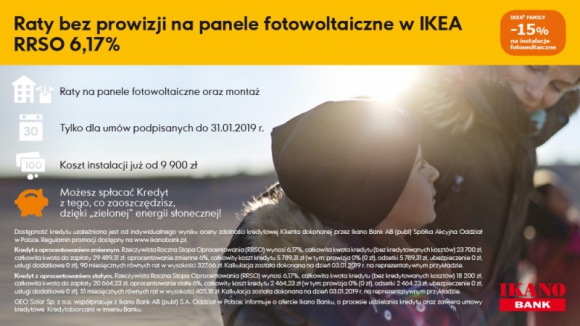 Ikano Bank: Promocja na panele fotowoltaiczne w IKEA