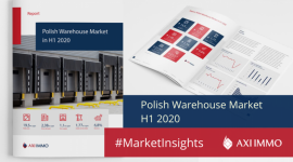 The warehouse market resilient to COVID-19 in H1 2020 BIZNES, Nieruchomości - The Polish warehouse market maintained its robust momentum in the first half of 2020, with a record 2.38m sqm leased.